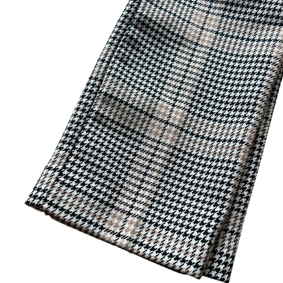 Tan Black & White Gingham Plaid slacks - ankle length size 2 - Picture 5 of 5